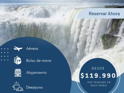 Oferta de viaje, Cataratas del Iguazú, Paquete de viaje, Naturaleza, Aventura, Reserva natural, Descuento, Ahorro, Experiencia única, Destino turístico