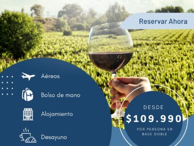 Oferta de viaje, Mendoza, Vinos, Paisajes, Experiencias, Degustación, Aventura, Reserva natural, Descuento, Viaje económico.